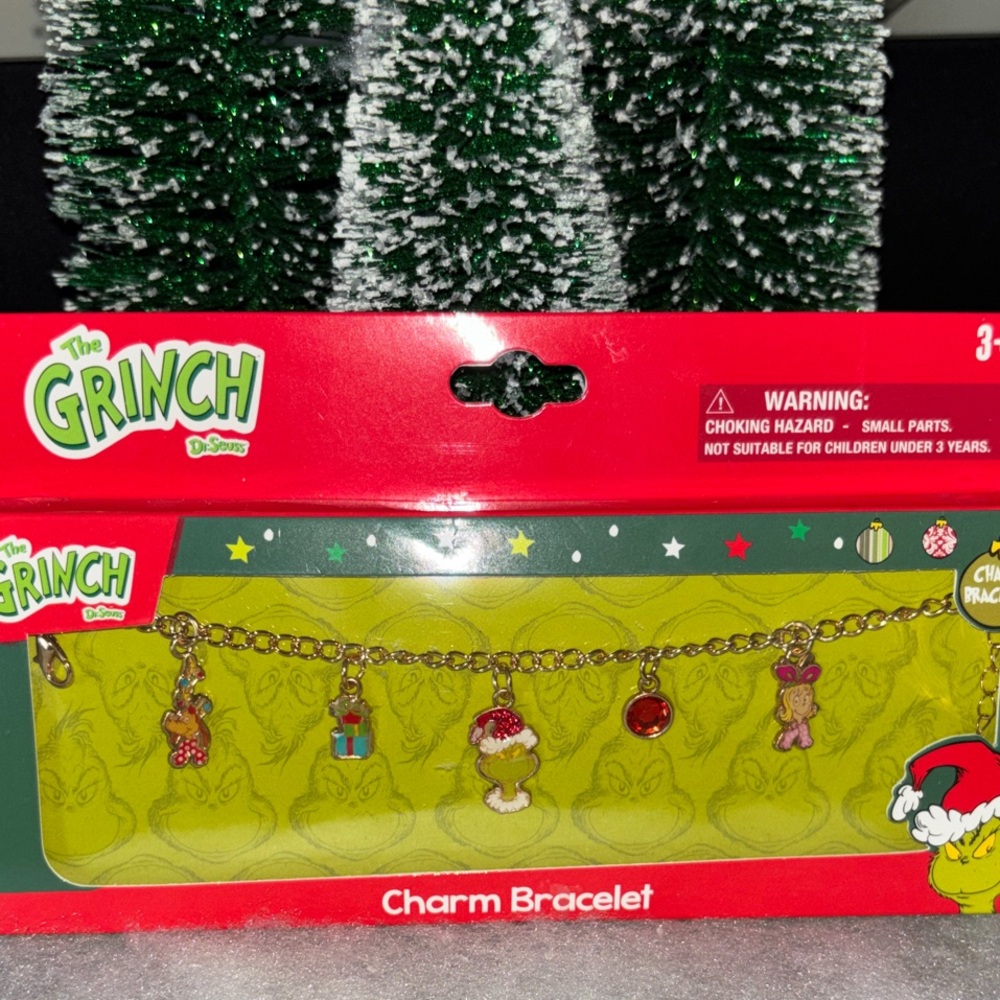 The Grinch Charm Bracelet for Kids - Gold